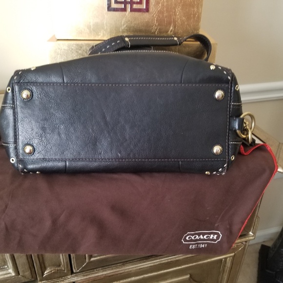 Coach Andrea Leather Satchel - Picture 4 of 4